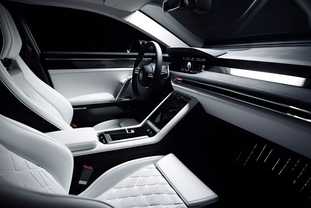 Luxury car interior with potential for Tablet Mount and Clamp Mount installation